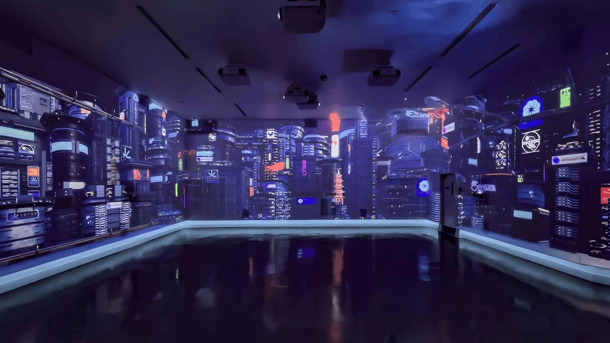三折幕沉浸式cave-三折幕投影影院系统
